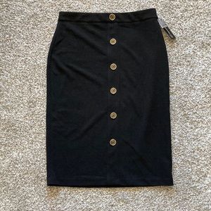 NWT Size Medium Soho Apparel Black High Waist Pencil Skirt